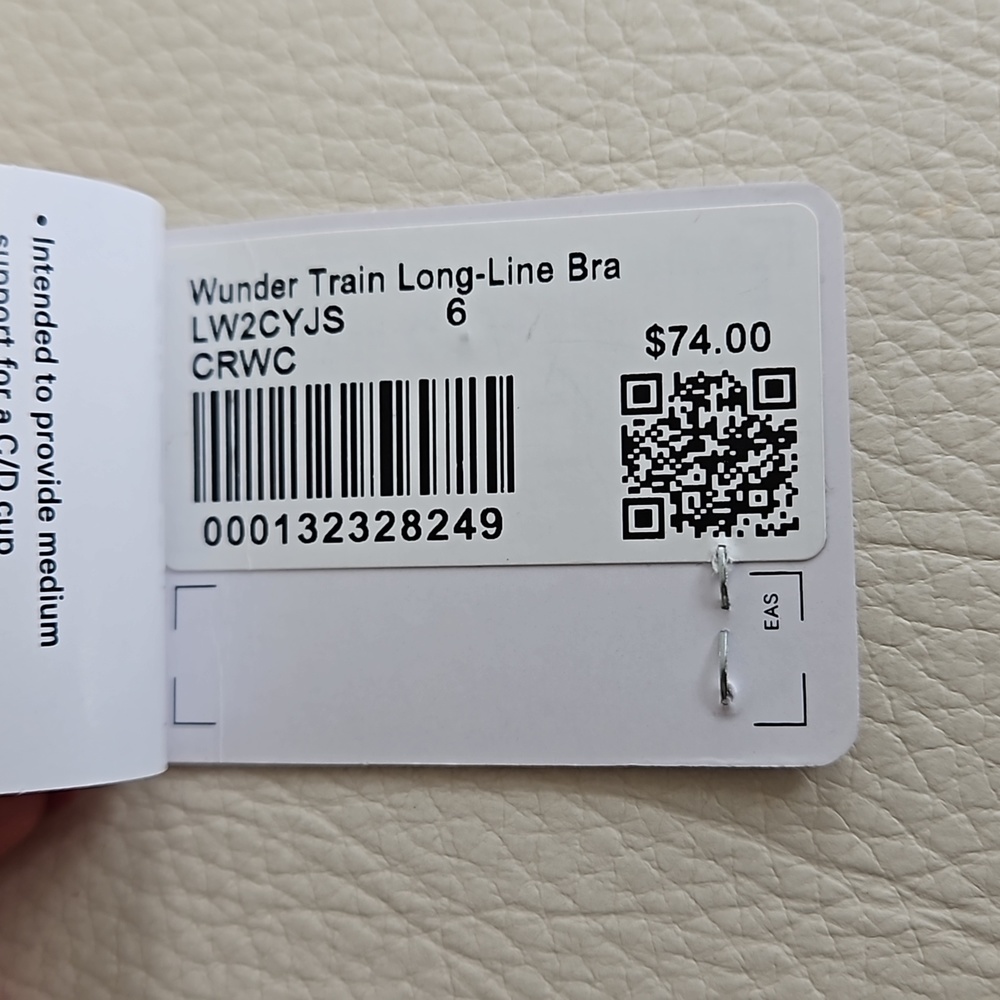Lululemon Wunder Train Long Line Bra, Size 6 - Picture 11 of 13